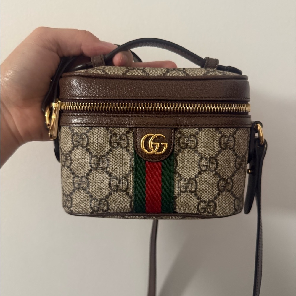 🚨SOLD🚨Gucci GG Canvas mini Ophidia vanity